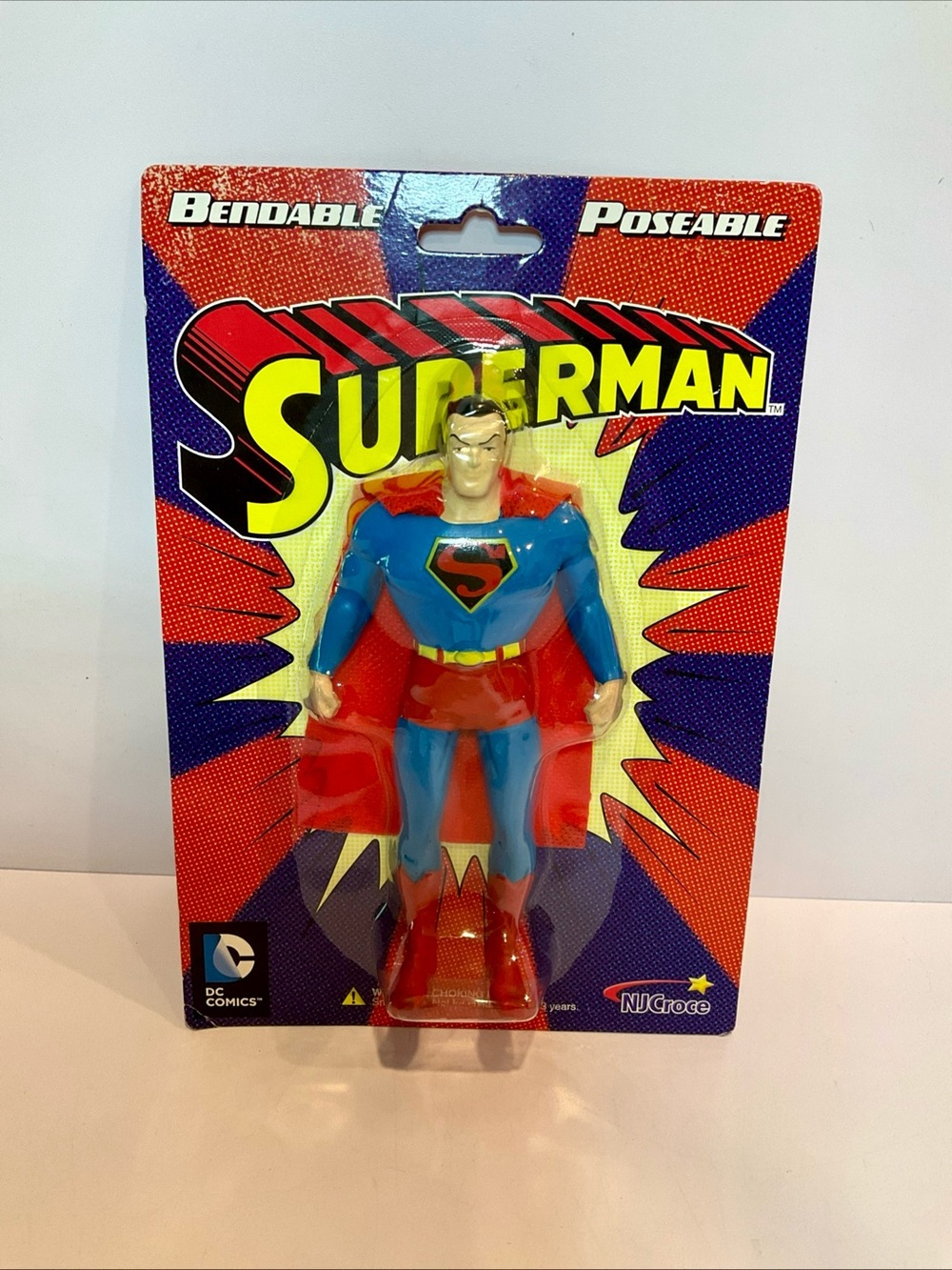 Nj Croce Superman Bendable Poseable DC Comics Action Figure